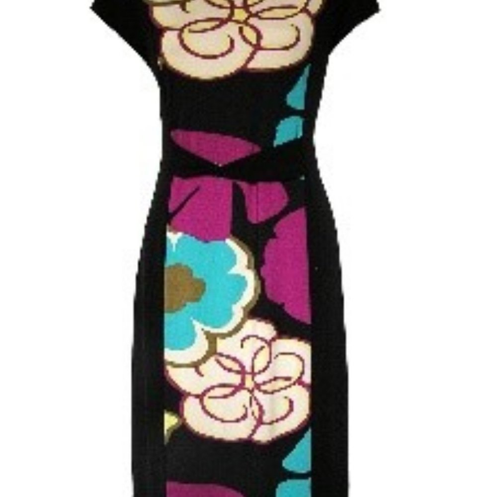 Beautiful Women Casual Dress Floral Print Strectchy Medium 8